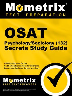 cover image of OSAT Psychology/Sociology (132) Secrets Study Guide
